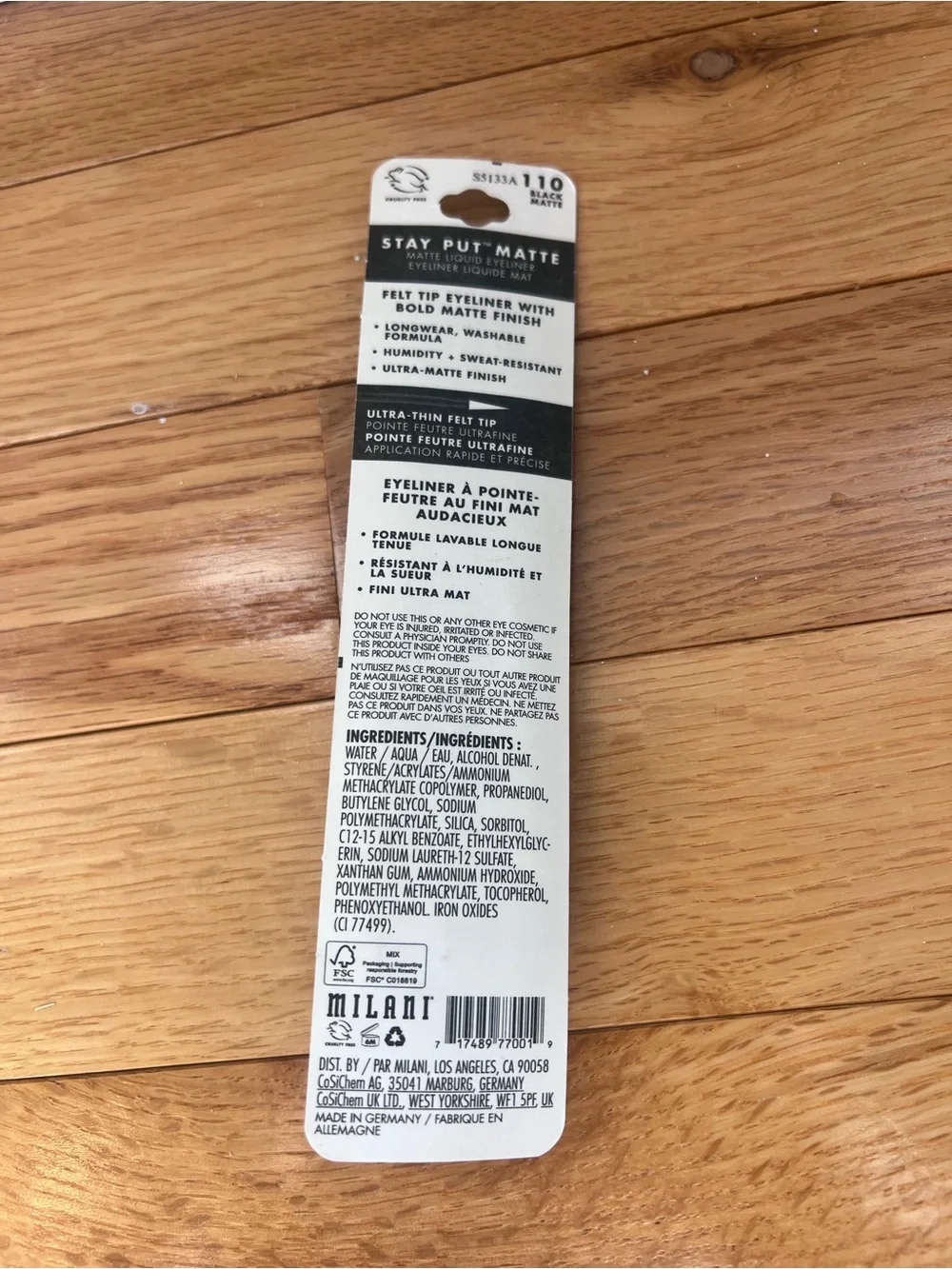 Milani Matte Liquid Eyeliner in Black